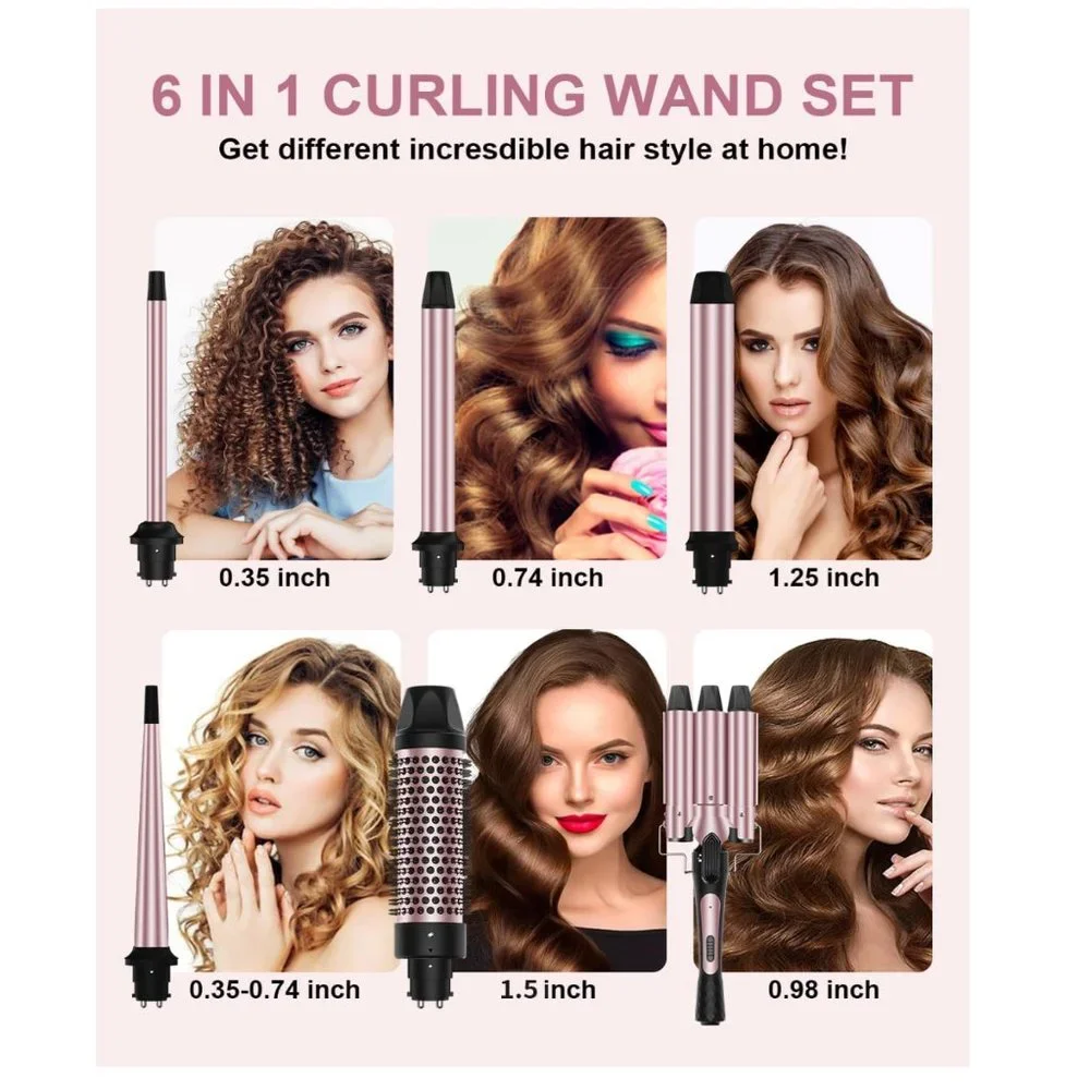 6 in 1 Curling Curling Iron Set